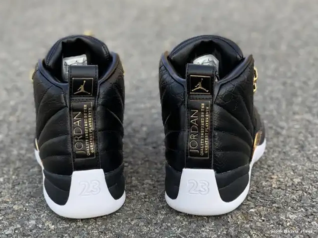 Cheap AO6068-007 'Reptile' Jordan 12 Metallic Retro Gold-White Black Air 0509